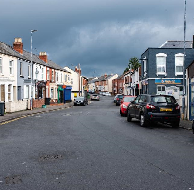 a picture of a UK high street